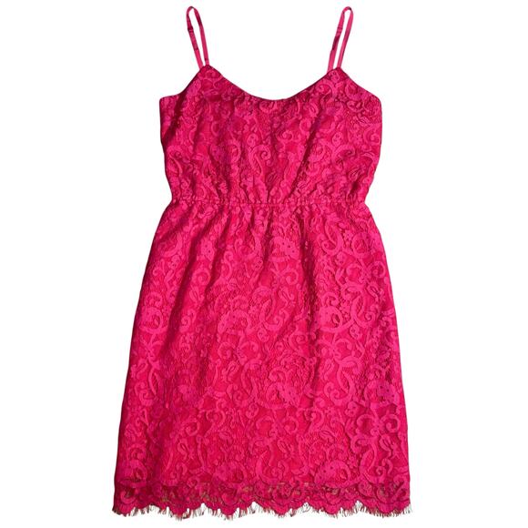Red Lace Dress Eyelash Barneys New York - Picture 3 of 13